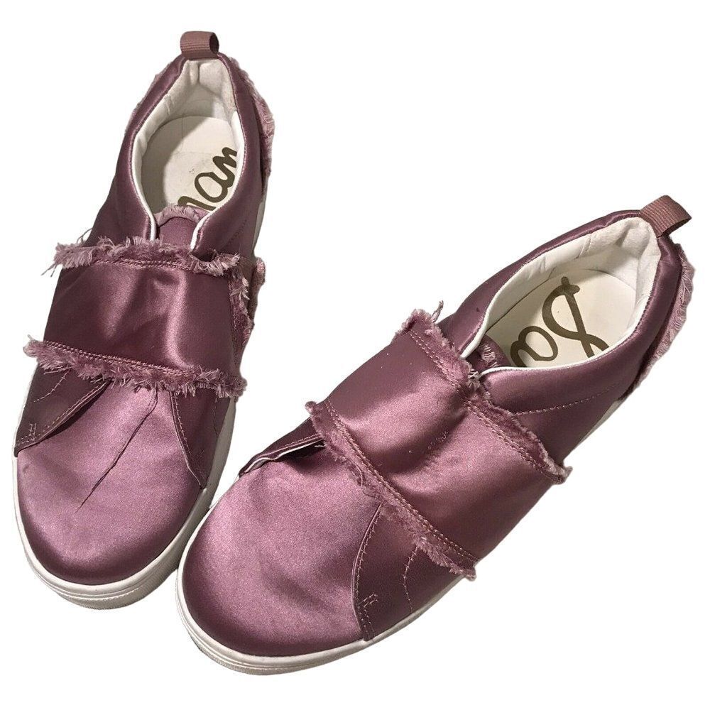 Sam Edelman Levine Slip-On Satin Sneaker Women's Size 9M‎ Dust Rose Mauve